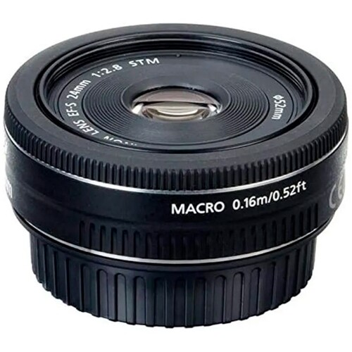 Lente Canon EF-S 24mm f/2.8 STM Para Câmeras EOS SL3 EOS SL2 EOS R50 E Outros Modelos Compatíveis