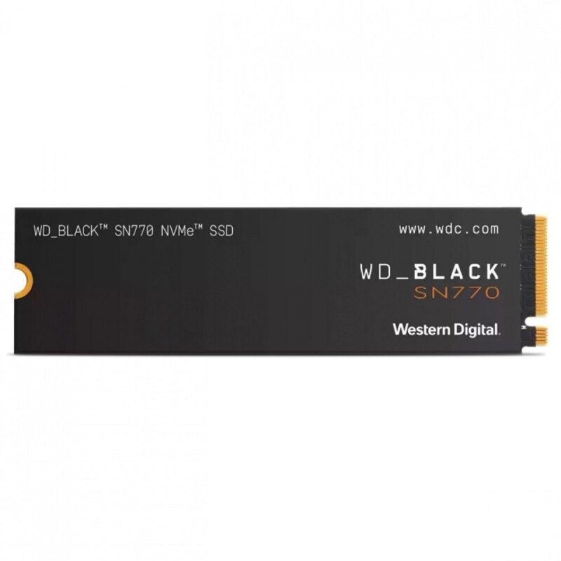 SSD 500GB WD Black SN770 M.2 PCIe Gen4x4 NVMe Leitura: 5000MB/s e Gravação: 4000MB/s - WDS500G3X0E