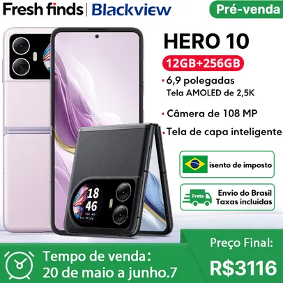 Blackview HERO 10 Smartphone, Estreia Mundial, Tela Dobrável AMOLED