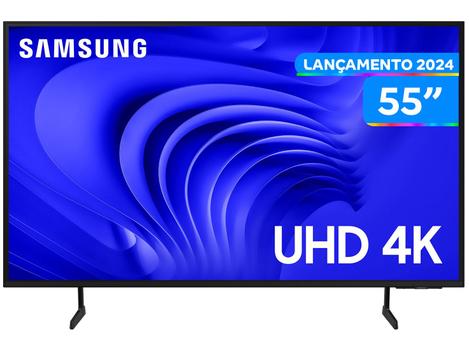 Smart TV 55” 4K UHD LED Samsung 55DU7700 Wi-Fi Bluetooth Alexa 3 HDMI
