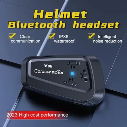 Fone de ouvido Bluetooth para capacete de moto Y06
