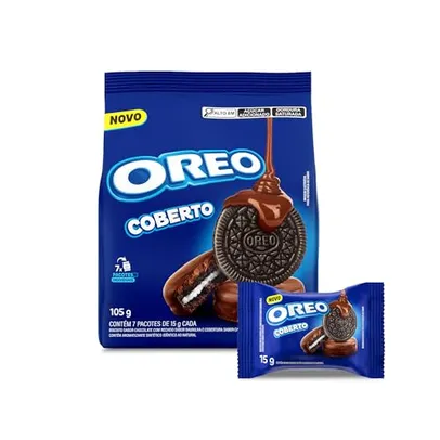 Biscoito recheado Oreo Com Cobertura De Chocolate 105G