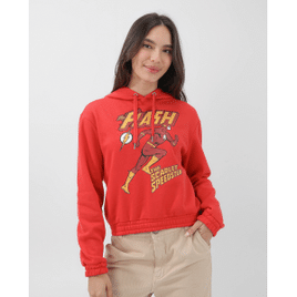 Blusa de moletom feminina The Flash com capuz vermelha | DC Comics