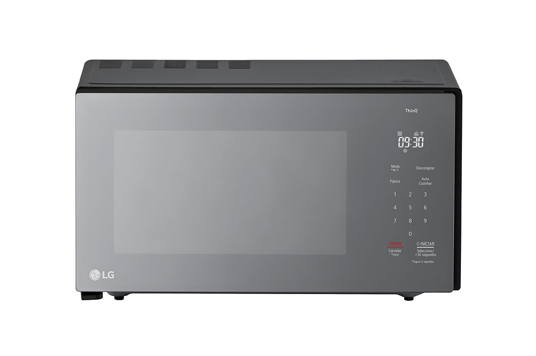 Micro-ondas LG Grill NeoChef 30 litros 127V Espelhado Limpa Fácil ThinQ Scan to Cook MG3097NR
