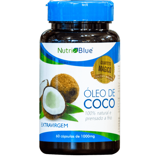 Óleo De Coco Nutriblue 60 Capsulas de 1000mg