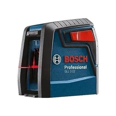 Nível Laser Bosch GLL 2-12 alcance 12m com suporte e bolsa de proteção