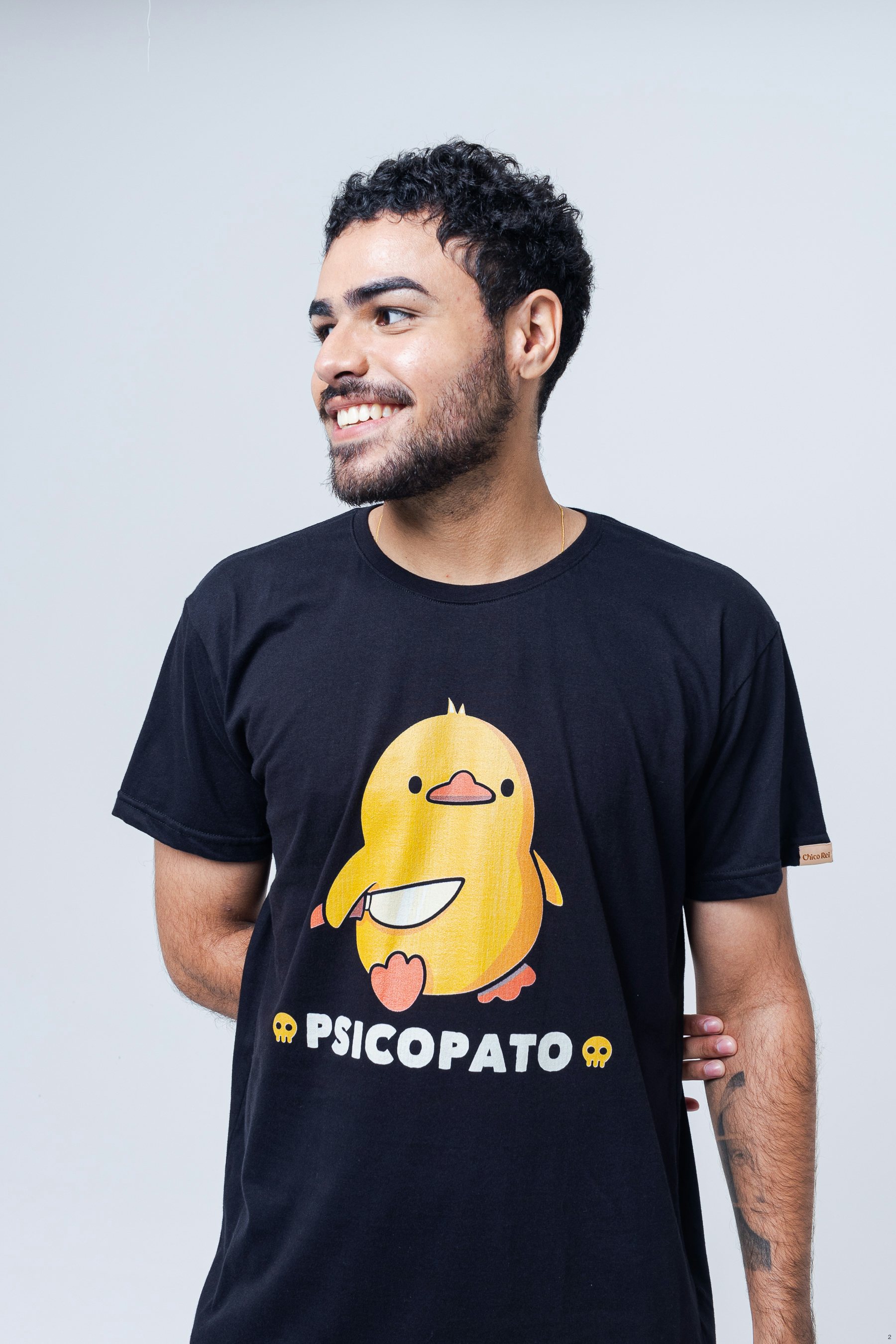 Camiseta Psicopato Funny Duck - Chico Rei
