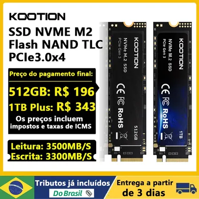 Saindo por R$ 608: [TAXA INCLUSA]SSD 2 TB KOOTION-X15 | Pelando