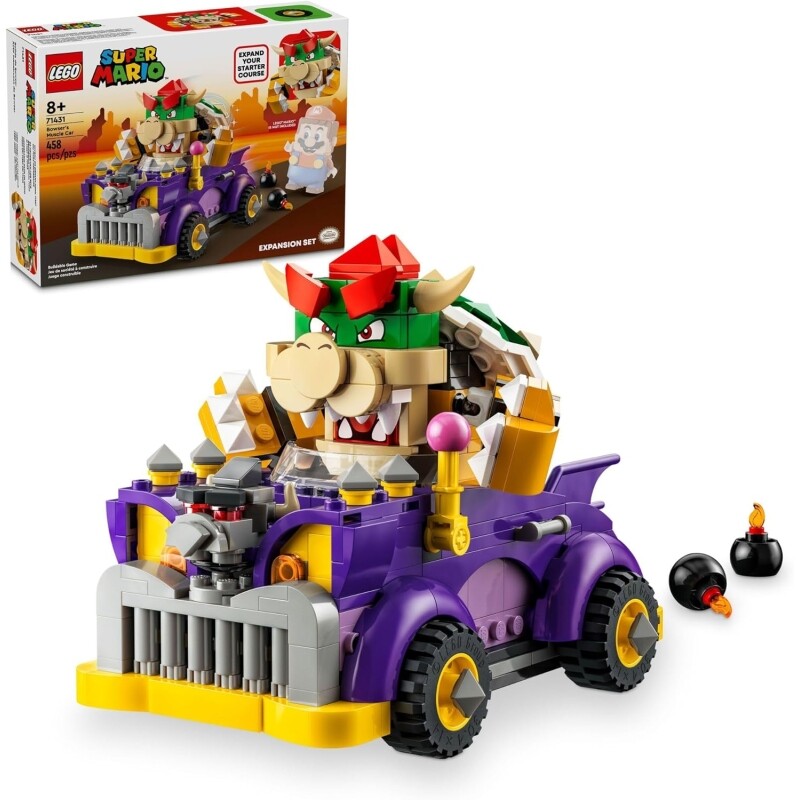 Lego Set Super Mario 71431 Carro Monstruoso do Bowser Set de Expansão - 458 Peças