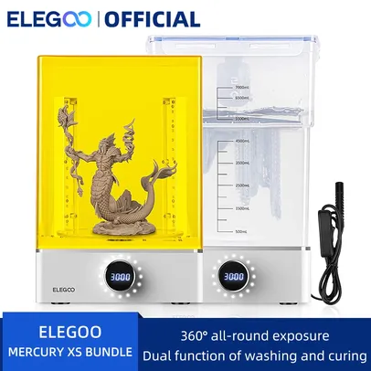 [Do Brasil/ Gpay] Estação de Lavagem e Cura Impressão 3D ELEGOO-Mercury XS