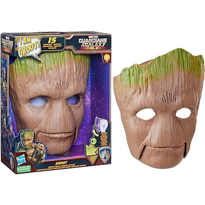 Máscara Sonora do Groot Marvel Marrom e Verde