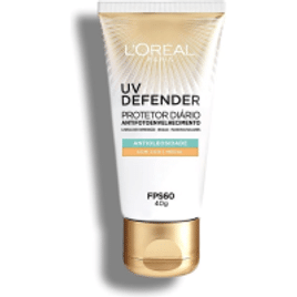 Protetor Solar Facial L'Oréal Paris UV Defender Antioleosidade FPS 60 Média - 40g