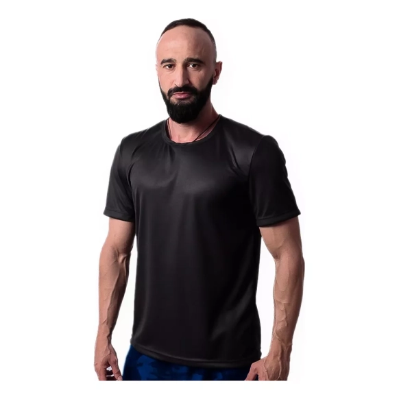 Camiseta Básica Lisa Gola Redonda Premium Dry Fit - Masculina