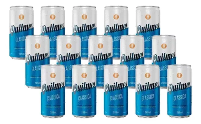 Pack Cerveja Quilmes American Lager Lata 269ml 15 Unidades