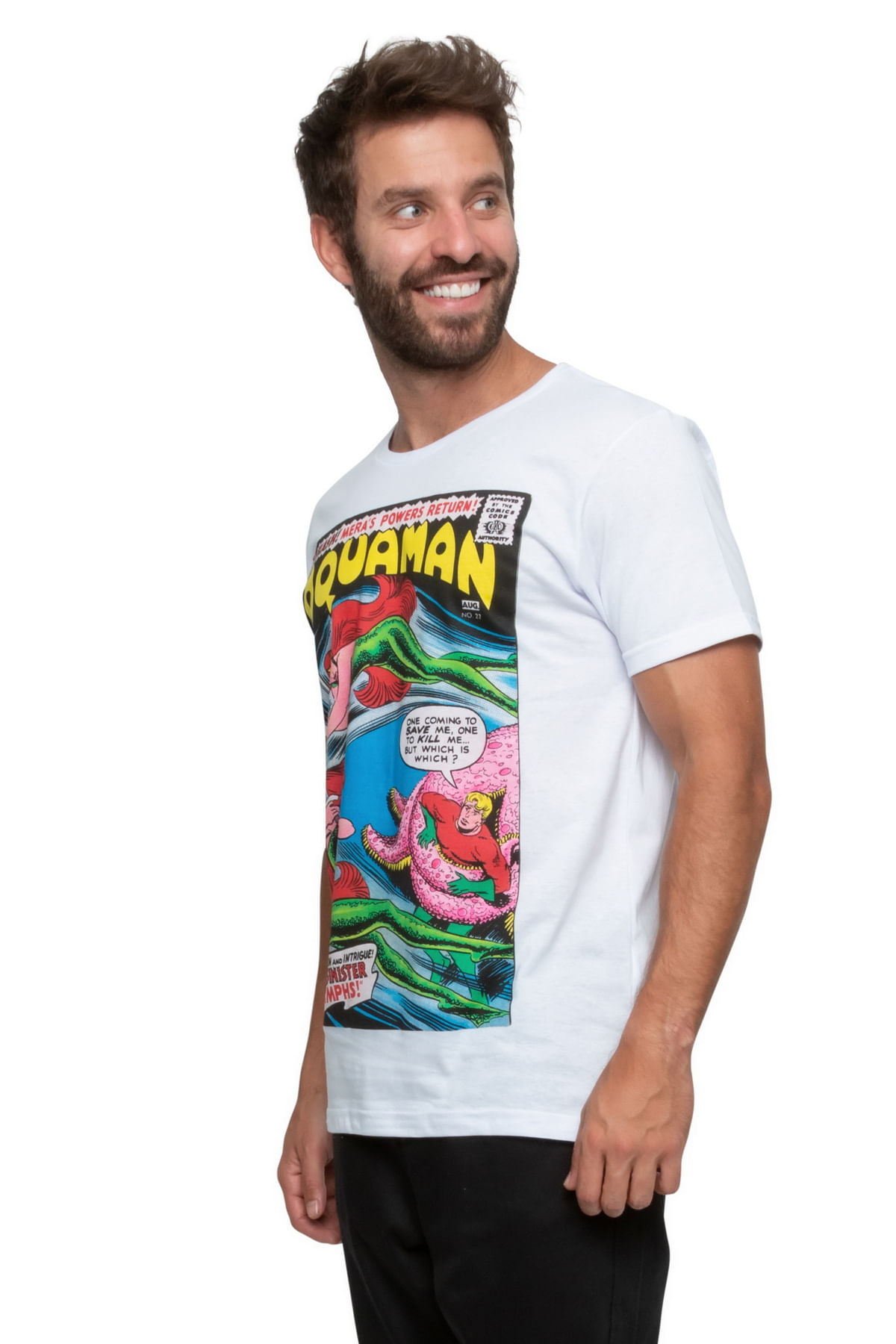 Camiseta Masculina Aquaman - Tam M