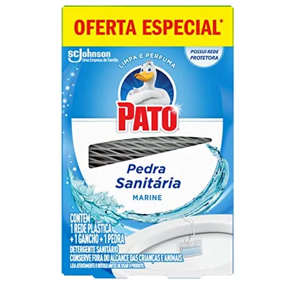 (L4 P3 + REC) Pato Desodorizador Sanitário Pedra Marine 25g