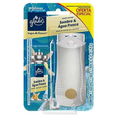 Glade Aromatizador de Ambiente Toque de Frescor Aparelho + Refil Sombra e Agua Fresca 12ml