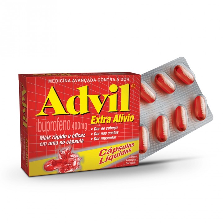 Advil 400mg 8 Capsulas