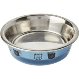 Comedouro Jambo Crystal Cat Azul para Cães
