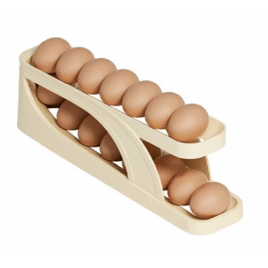 Porta Ovos Dispensador Organizador Suporte Rolante