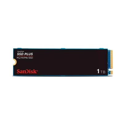 SSD 1T SanDisk Plus NVMe, M.2, PCle, Gen3, Leitura 3.200 e Gravação acima de 3.200 - SDSSDA3N-1T00-G26