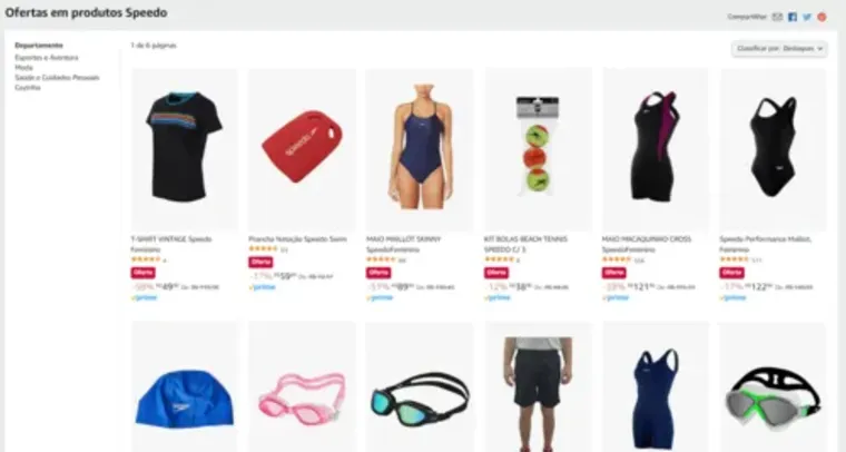 Ofertas em Produtos Speedo