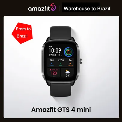 [NO BRASIL] Amazfit Mini Smartwatch GTS 4