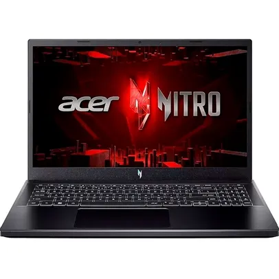 Notebook Gamer Acer Nitro V15 15.6' FHD 144Hz I5-13420H SSD 512GB 8GB DDR5 RTX 2050 4GB W11H ANV15-51-58QL