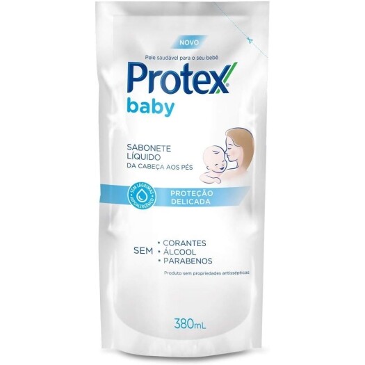 2 Unidades Sabonete líquido para bebê Protex Baby Delicate Care - 380ml Cada