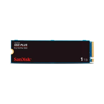 [APP] SSD 1T SanDisk Plus NVMe, M.2, PCle, Gen3, Leitura 3.200 e Gravação acima de 3.200