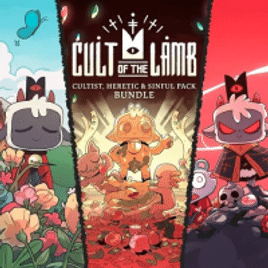 Jogo Cult of the Lamb - Cultist Heretic and Sinful Pack Bundle - PS4 & PS5