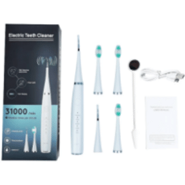 Escova de Dente Elétrica Ultra-Sônico 7 Peças