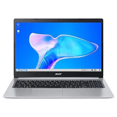 Notebook Acer Aspire5 A515-45-R36L Ryzen7 5700U 12GB RAM (AMD Radeon) 512GB SSD 15.6” LED IPS Full HD Prata Teclado numérico Independente Linux Gutta
