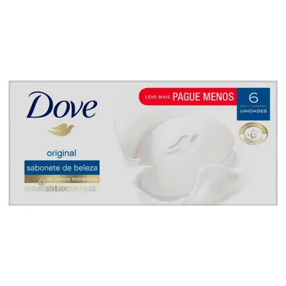 Pack Sabonete em Barra Dove Original 90g 6 unidades