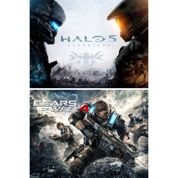 Jogos Pacote Gears of War 4 e Halo 5: Guardians - Xbox One