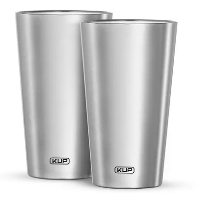 Copo Térmico KUP - Kit 2 Copos Inox, 473ml - KUPA001