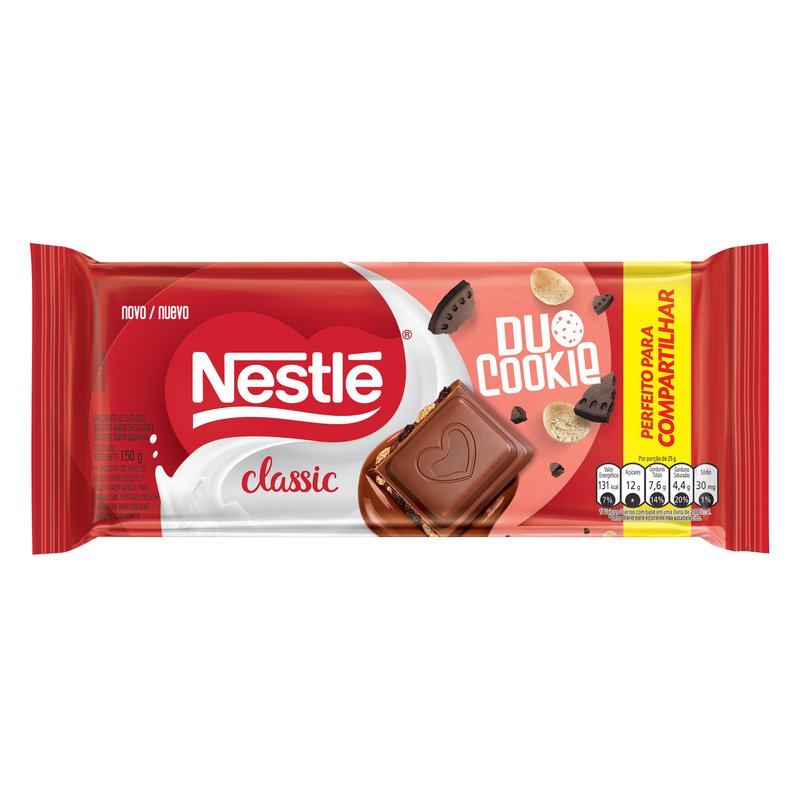 [Levando 2] Chocolate Nestlé Classic Duo Cookie (ESSE É DE 150 GRAMAS)