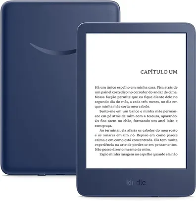 Kindle 11ª Geração (lançamento 2022) – Mais leve, com resolução de 300 ppi e o dobro de armazenamento - Cor Preta ou Azul
