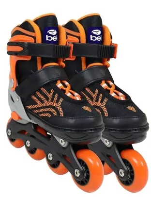 Patins Bel Inline Flexx 3.0 Ajustável 29 a 32 - Laranja