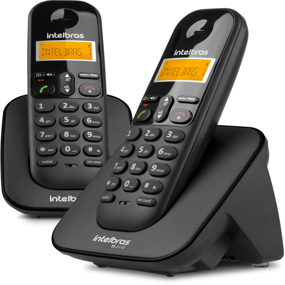 Telefone sem Fio Intelbras TS 3112 com Display luminoso, Identificador de Chamada e Tecnologia DECT 6.0 e 1 Ramal
