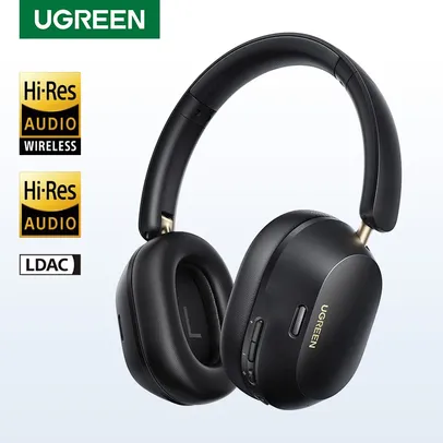 [Taxa Inclusa/Moedas] Headphone Sem FIo Ugreen Max 5C ANC, Com Cancelamento de Ruídos Ativo Híbrido, Bluetooth 5.4, Hi-Res Áudio, Codec LDAC, Até 75H