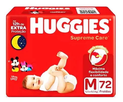 Saindo por R$ 66: [Leve 3] Fralda Infantil Huggies Supreme Care M Pacote 72 Unidades | Pelando