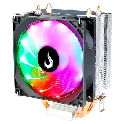 Air Cooler Gamer Rise Mode Z5, LED Rainbow, AMD/Intel, 90mm, Preto - RM-ACZ-Z5-RGB