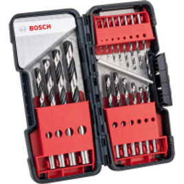 Jogo Brocas Bosch Metal HSS-Pointteq Toughbox 1-10mm