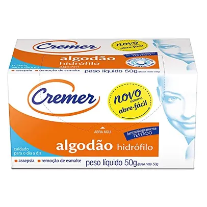 [Leve +Por- R$1.9 ] Algodão Hidrófilo 50 gr, Cremer