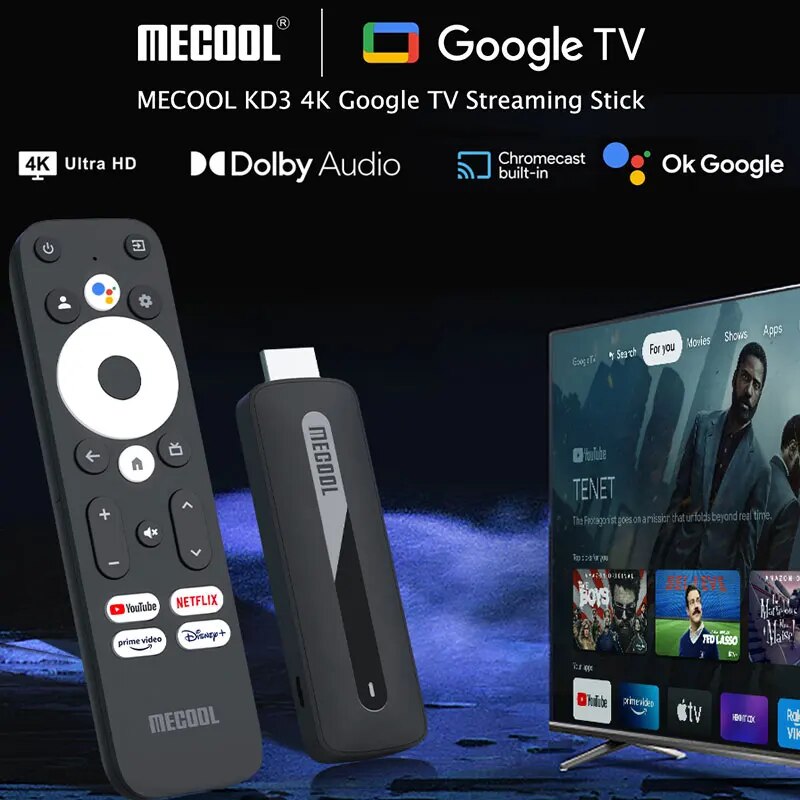 Stick Google Tv 4K Mecool KD3