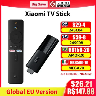 [MPOSTO JÁ INCLUSO] Xiaomi Mi TV Stick Versão Global