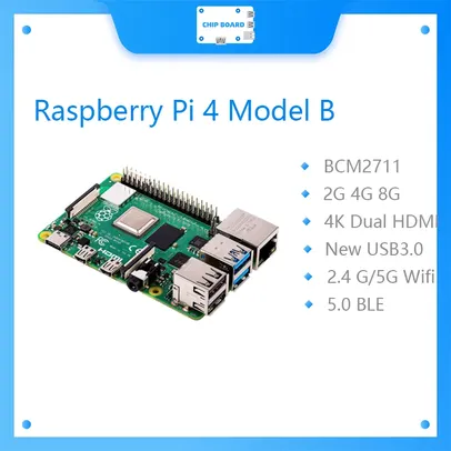 [IMPOSTO JÁ INCLUSO] Raspberry Pi 4 Modelo B (4GB)