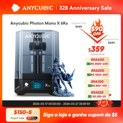 [Do Brasil] Impressora 3D ANYCUBIC Photon Mono X 6Ks