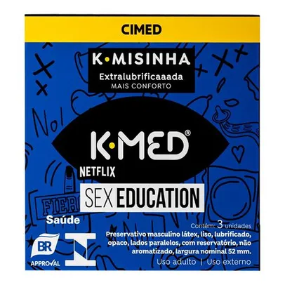 Saindo por R$ 3,9: Preservativo K-Med Extra Lubrificado Sex Education K-Misinha 3 Unidades | Pelando